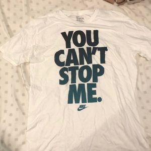 White nike tee size large